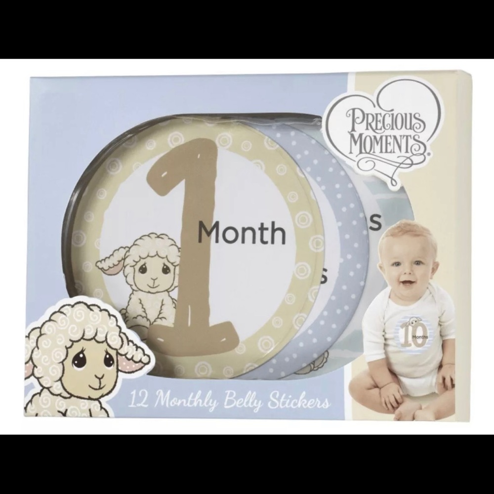 Precious Moments® 12-Piece Luffie Lamb Monthly Milestones Sticker Set